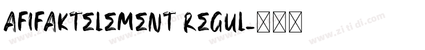 AfifaktElement Regul字体转换